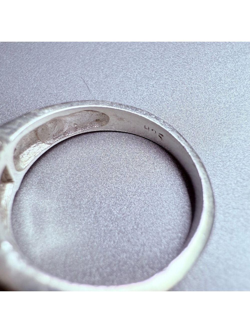 Artisan Brutalist Wire Wrap Rough Quartz Rock Crystal Sterling Silver 925 Ring - Picture 5 of 10